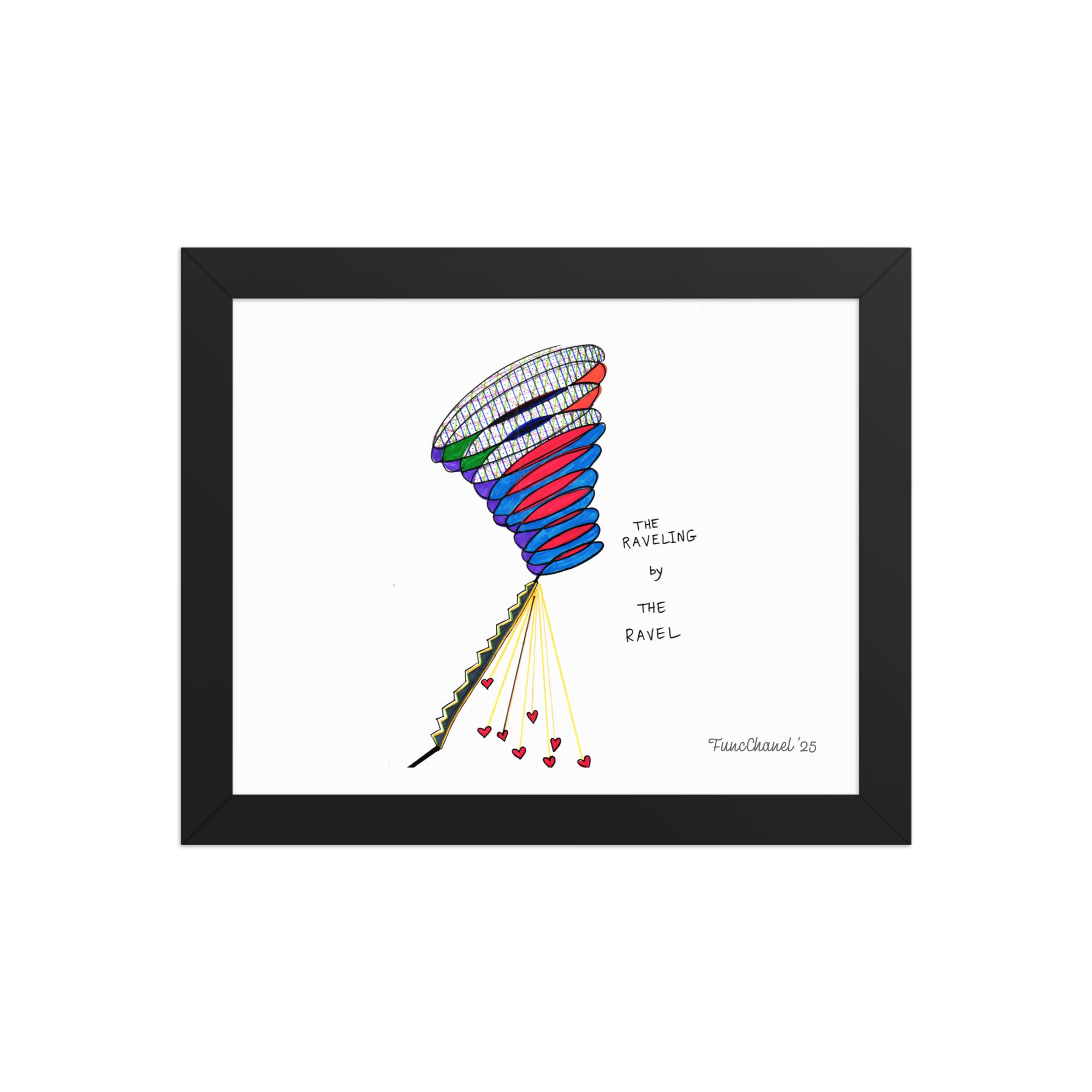The Raveling original artwork by FuncChanel — nervous system healing art print