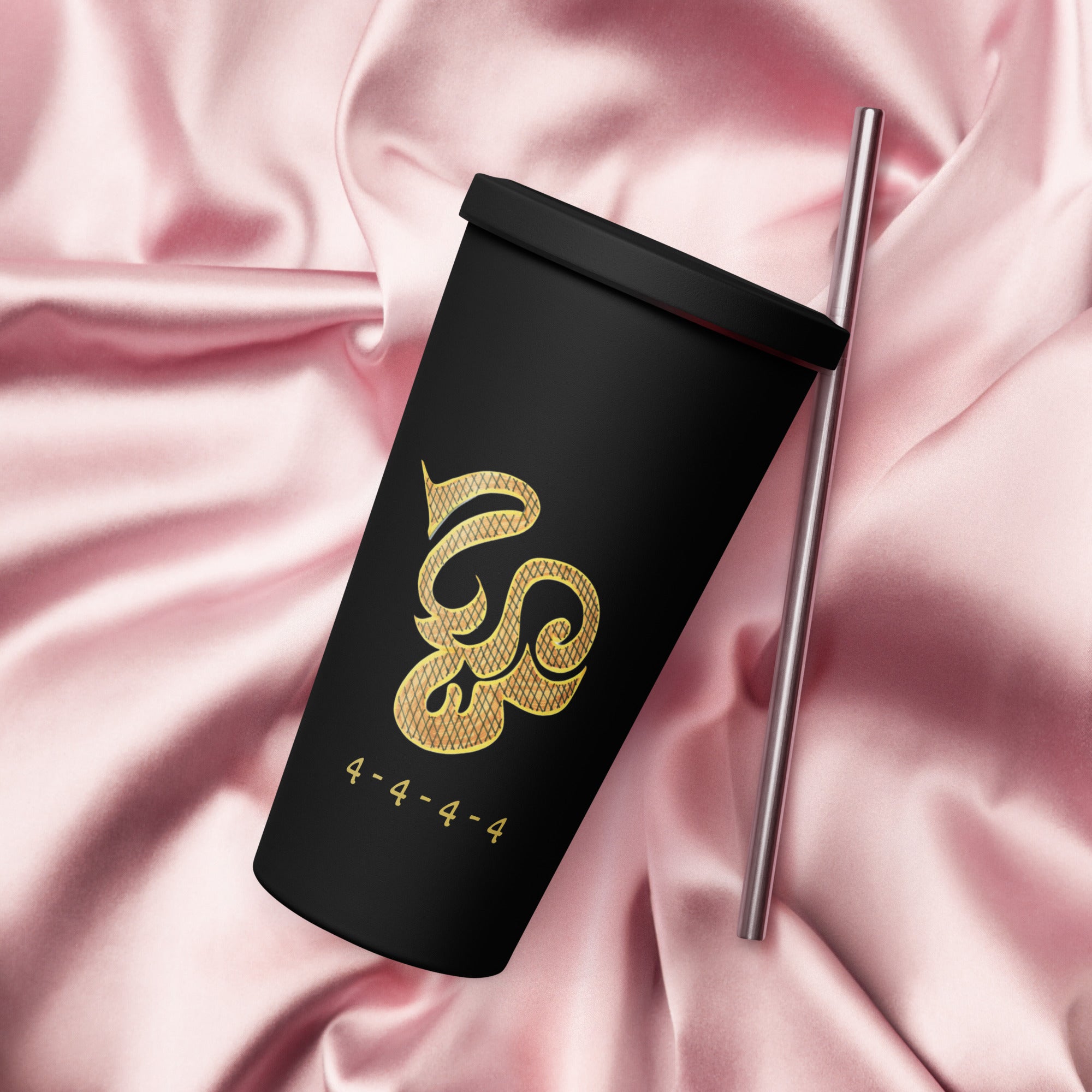 Queen Bee's Melody tumbler by FuncChanel — healing art drinkware collection