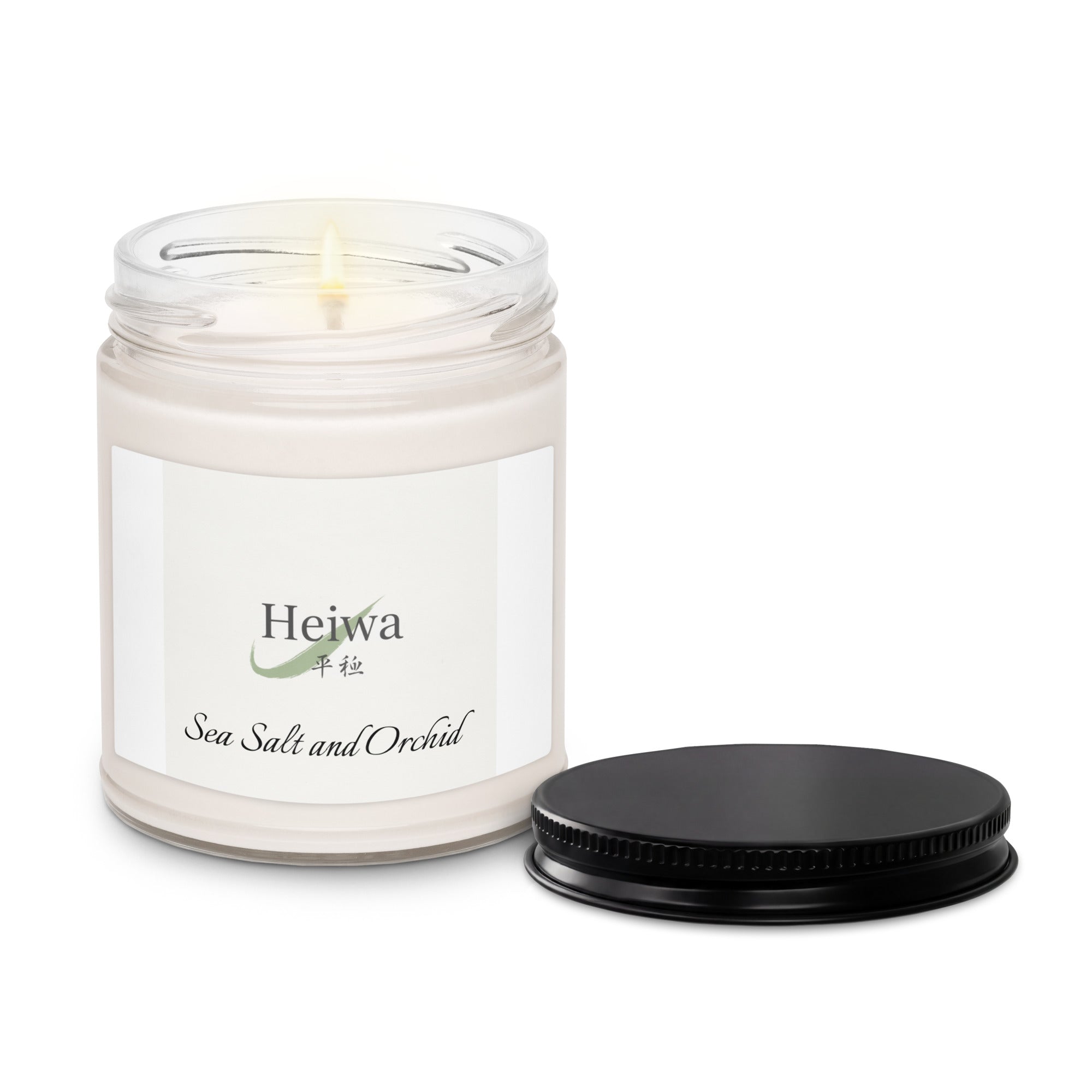 Sea Salt and Orchid candle by Heiwa — aromatherapy and nervous system wellness collection