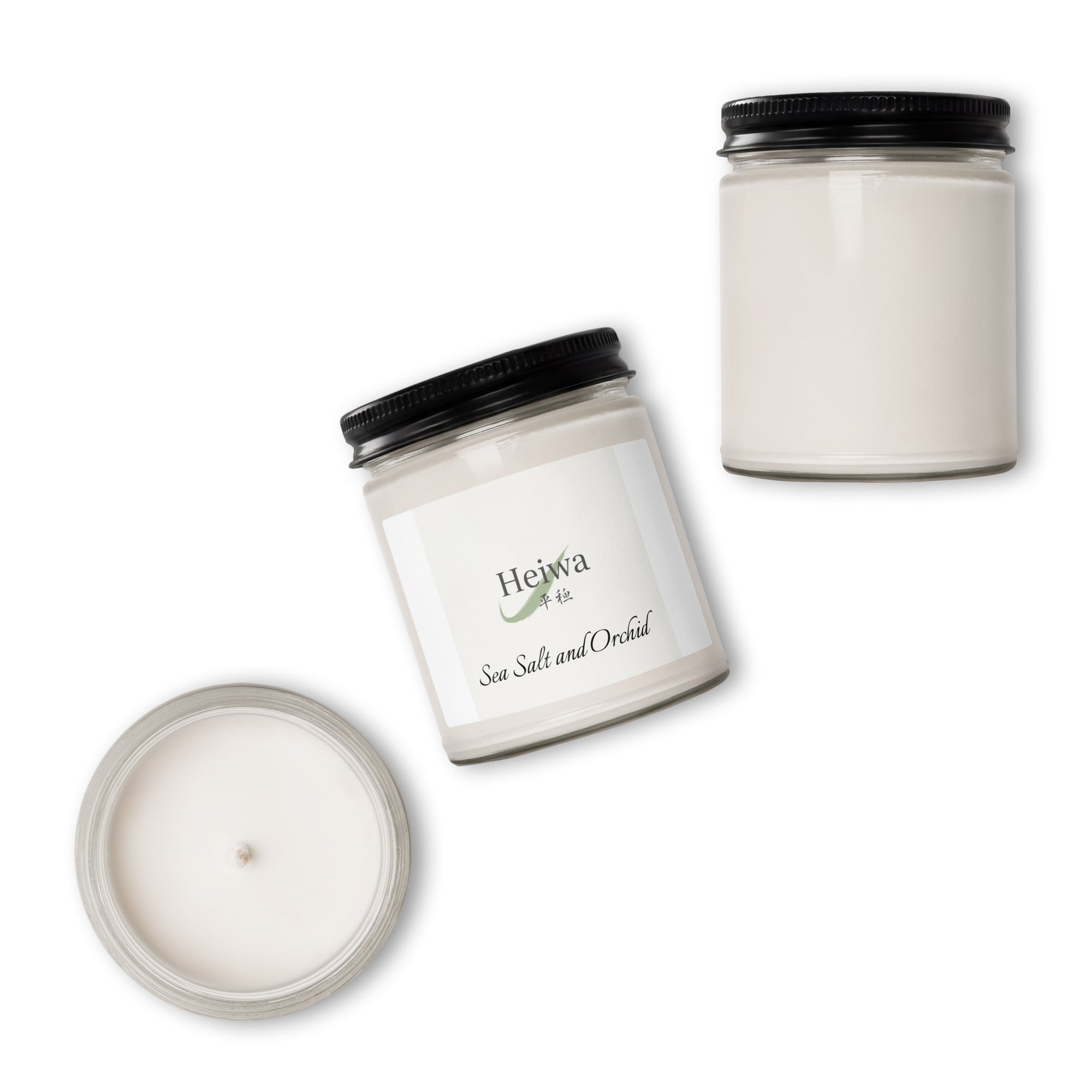 Sea Salt and Orchid candle by Heiwa — aromatherapy and nervous system wellness collection