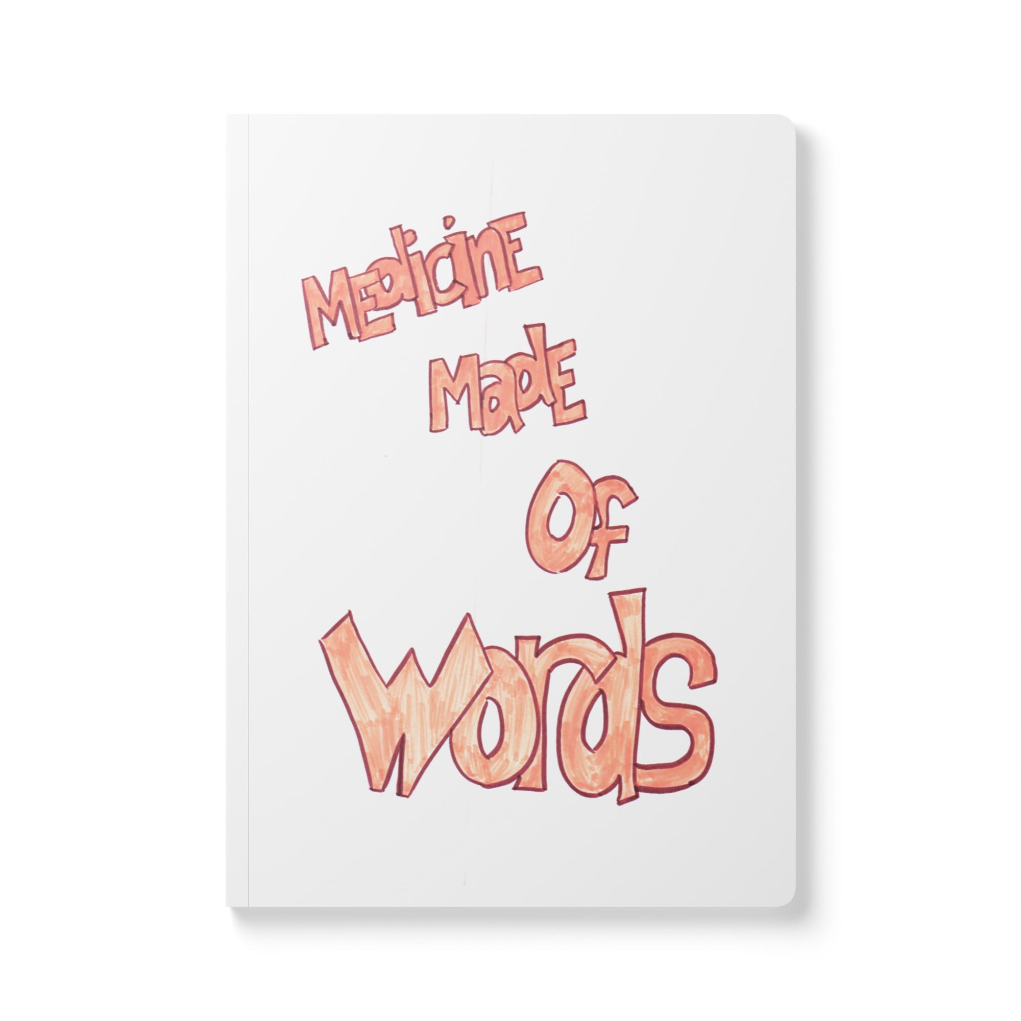 Medicine Made of Words healing journal by FuncChanel — poetry and nervous system care collection